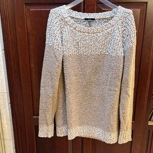 Fate Beige and Cream Knit Sweater